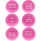 Juvale 6 Pack Motivational Stress Ball for Adults, Hot Pink Sensory Ball for Women, Hand Exercise Balls with Inspirational Quotes, Foam Balls, Fidget Tools, 2.5 Inches